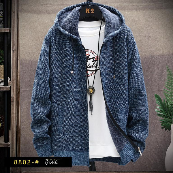 Cozy Knit Hoodie for Men
